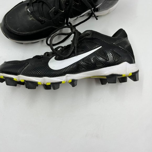 Nike Softball Cleats Womens 8.5 Black White 684680-010 Hyperdiamond Keystone - Picture 6 of 8